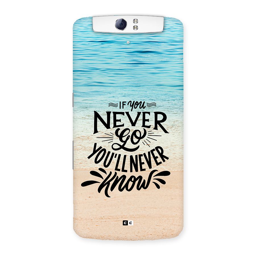 Will Never Know Back Case for Oppo N1