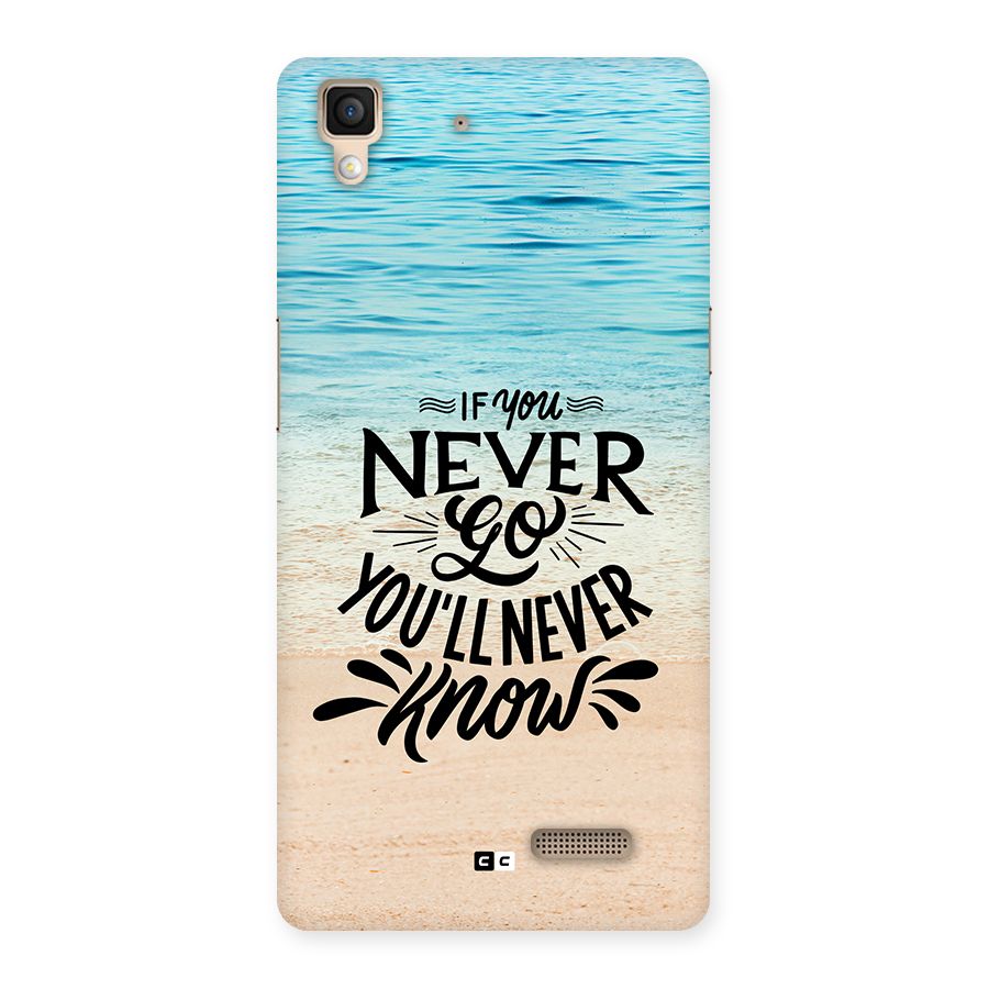 Will Never Know Back Case for Oppo R7