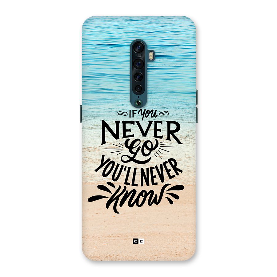 Will Never Know Back Case for Oppo Reno2