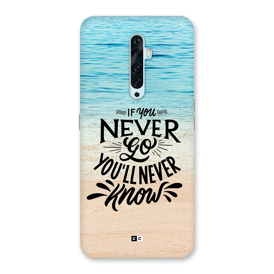Will Never Know Back Case for Oppo Reno2 F