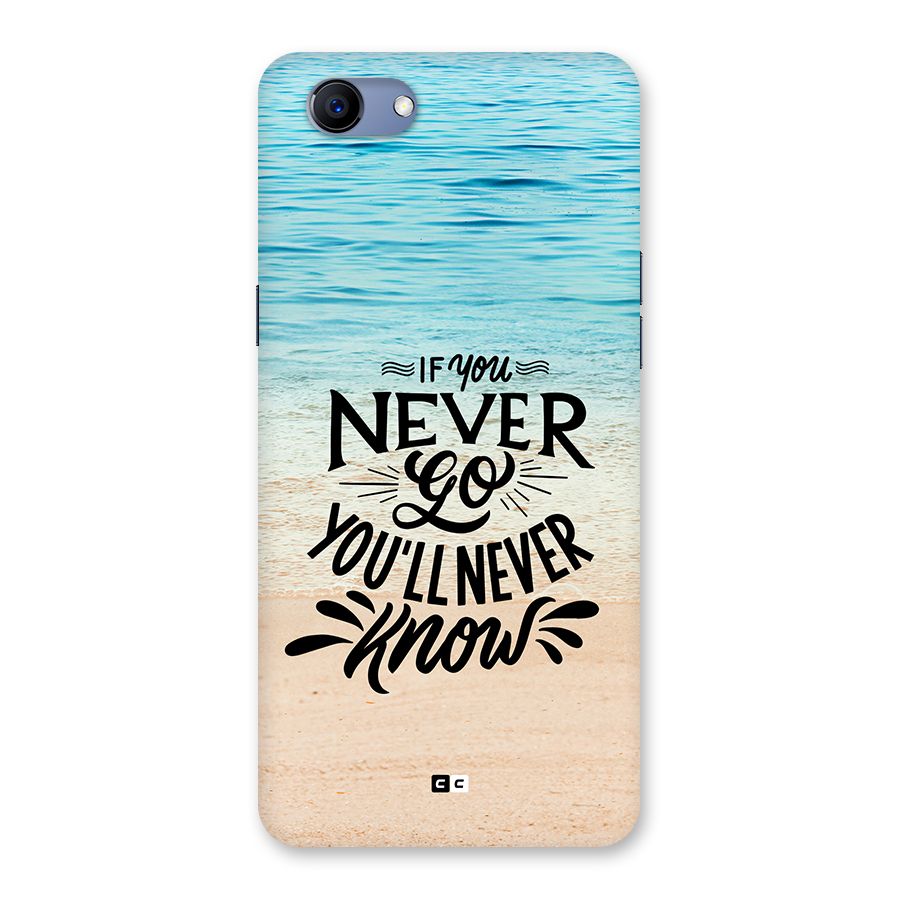 Will Never Know Back Case for Realme 1
