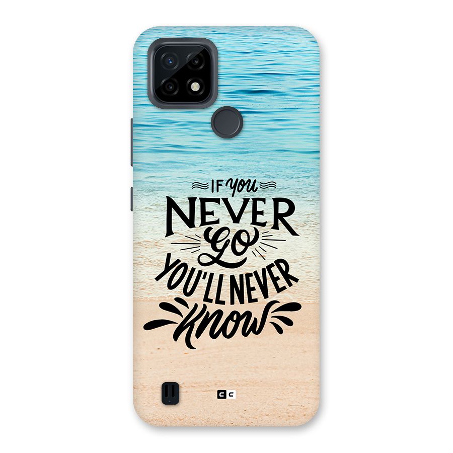 Will Never Know Back Case for Realme C21
