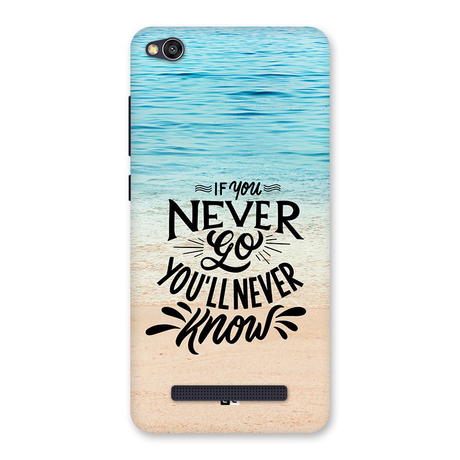 Will Never Know Back Case for Redmi 4A