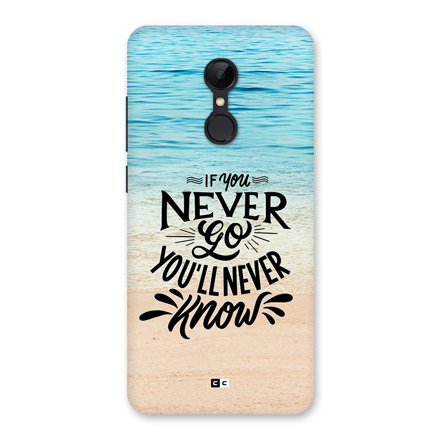 Will Never Know Back Case for Redmi 5