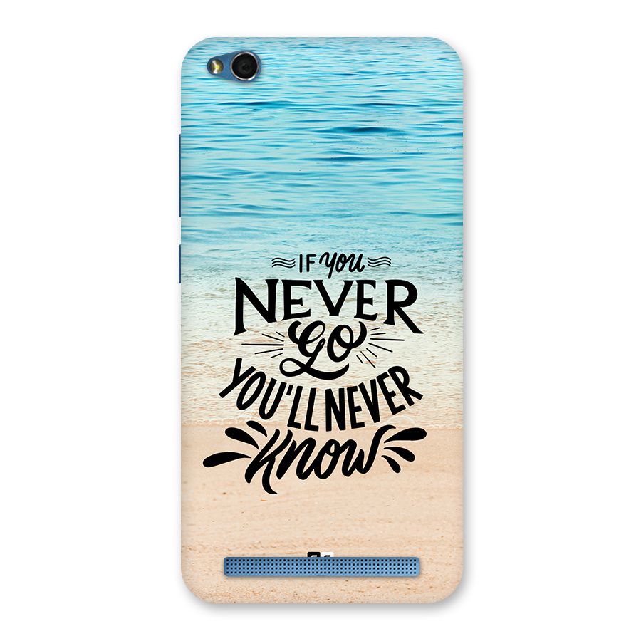 Will Never Know Back Case for Redmi 5A