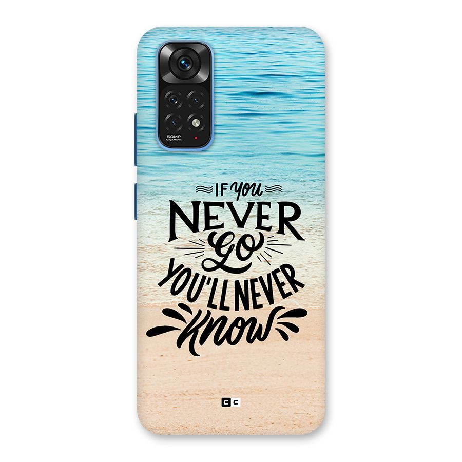 Will Never Know Back Case for Redmi Note 11S