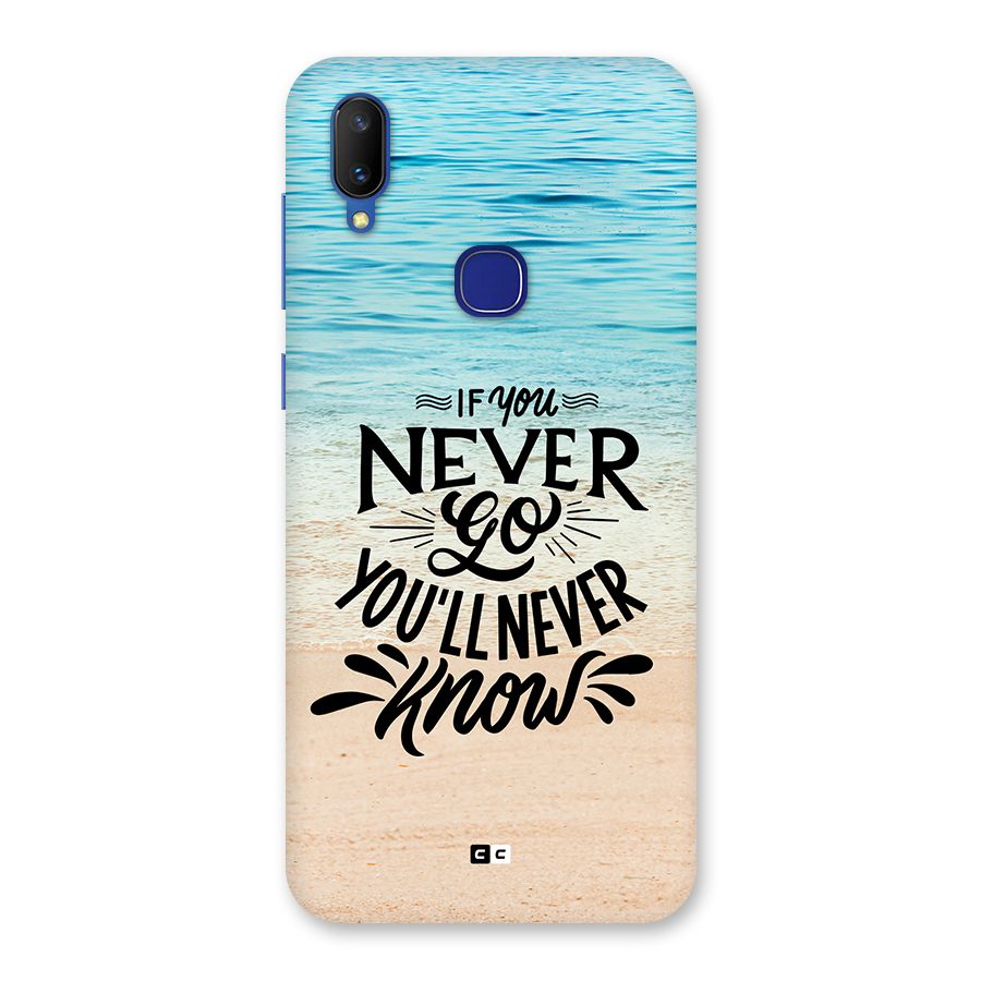 Will Never Know Back Case for Vivo V11