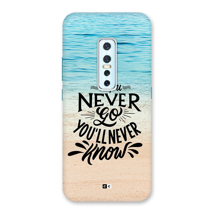Will Never Know Back Case for Vivo V17 Pro