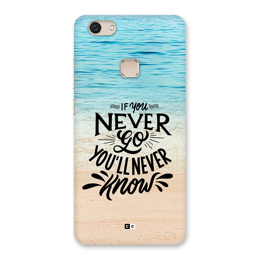 Will Never Know Back Case for Vivo V7
