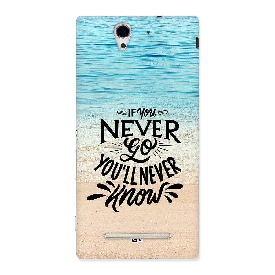 Will Never Know Back Case for Xperia C3
