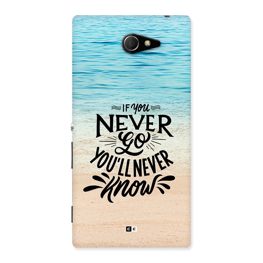 Will Never Know Back Case for Xperia M2