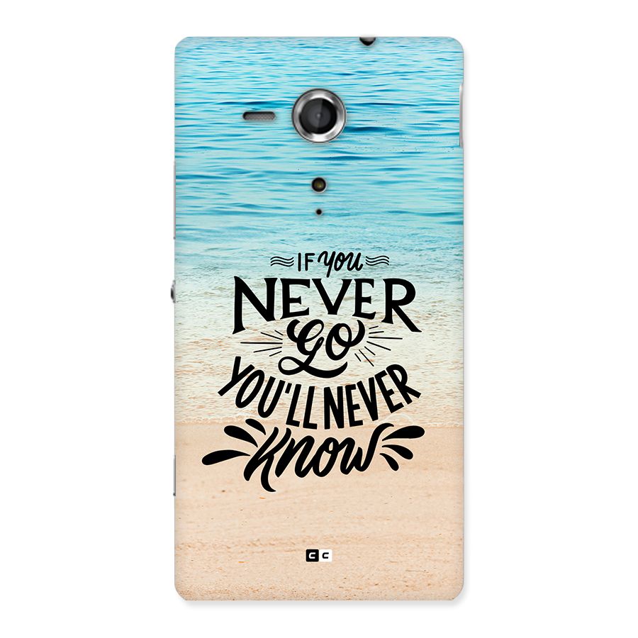 Will Never Know Back Case for Xperia Sp