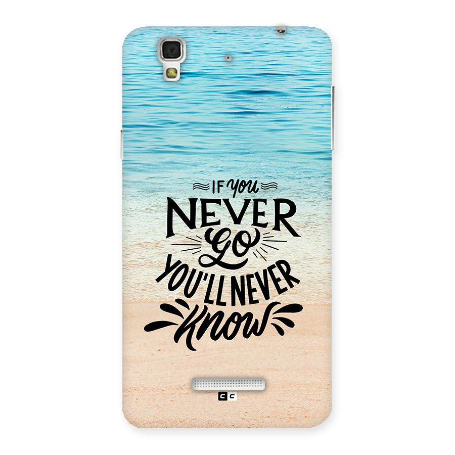 Will Never Know Back Case for Yureka