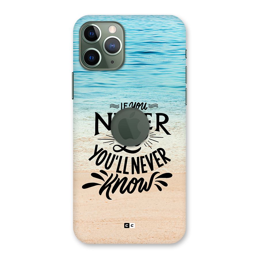 Will Never Know Back Case for iPhone 11 Pro Logo Cut