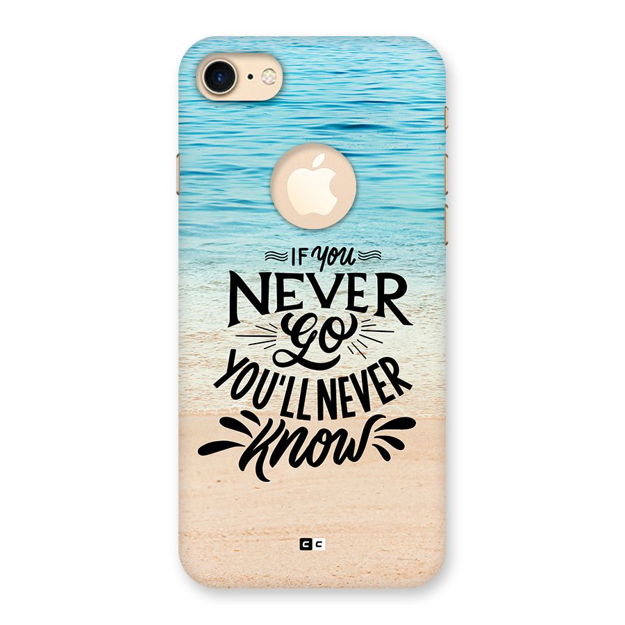 Will Never Know Back Case for iPhone 7 Logo Cut