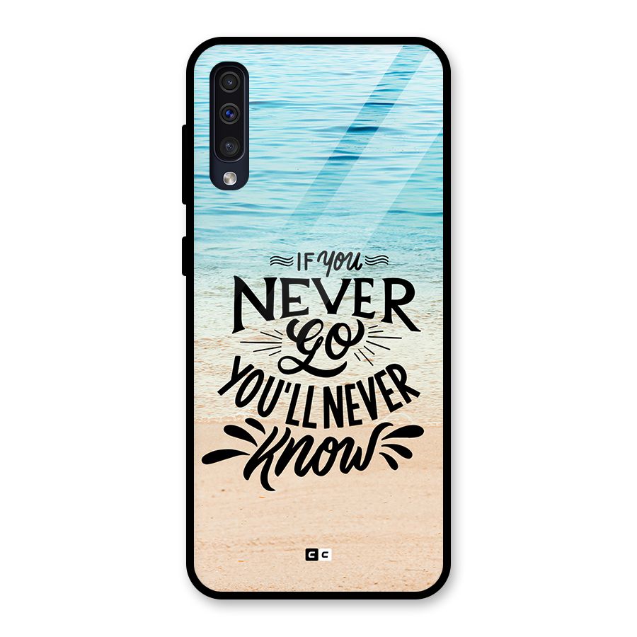 Will Never Know Glass Back Case for Galaxy A50