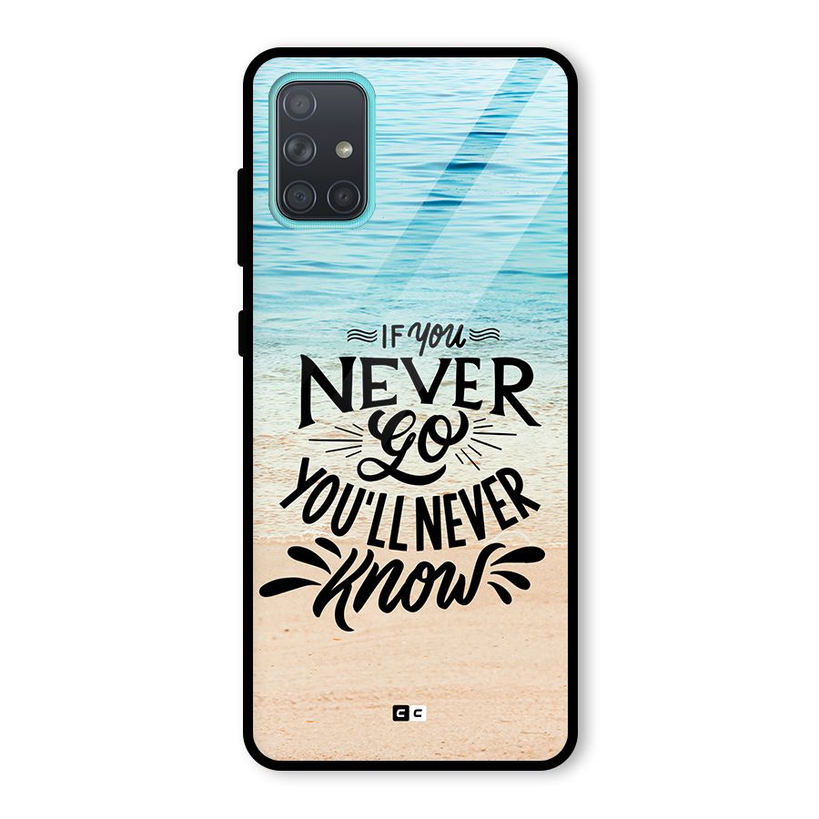 Will Never Know Glass Back Case for Galaxy A71