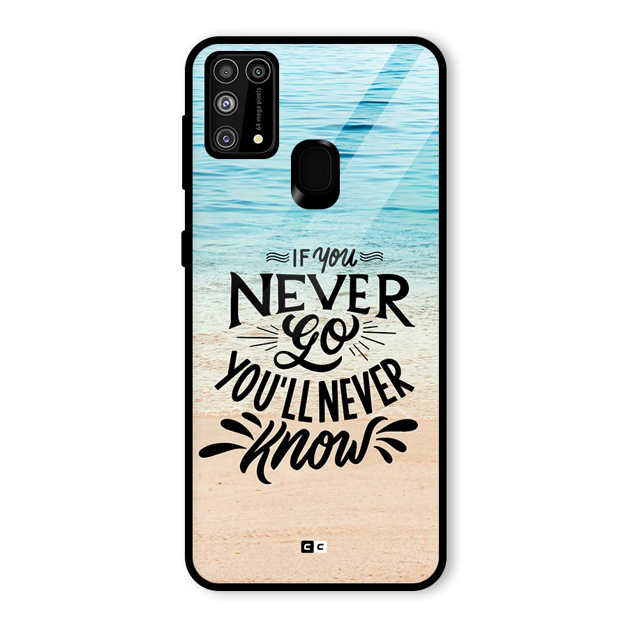 Will Never Know Glass Back Case for Galaxy F41