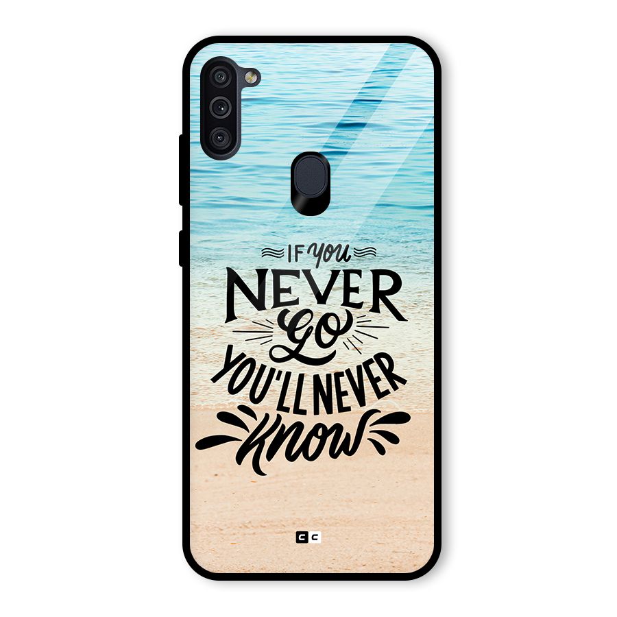 Will Never Know Glass Back Case for Galaxy M11