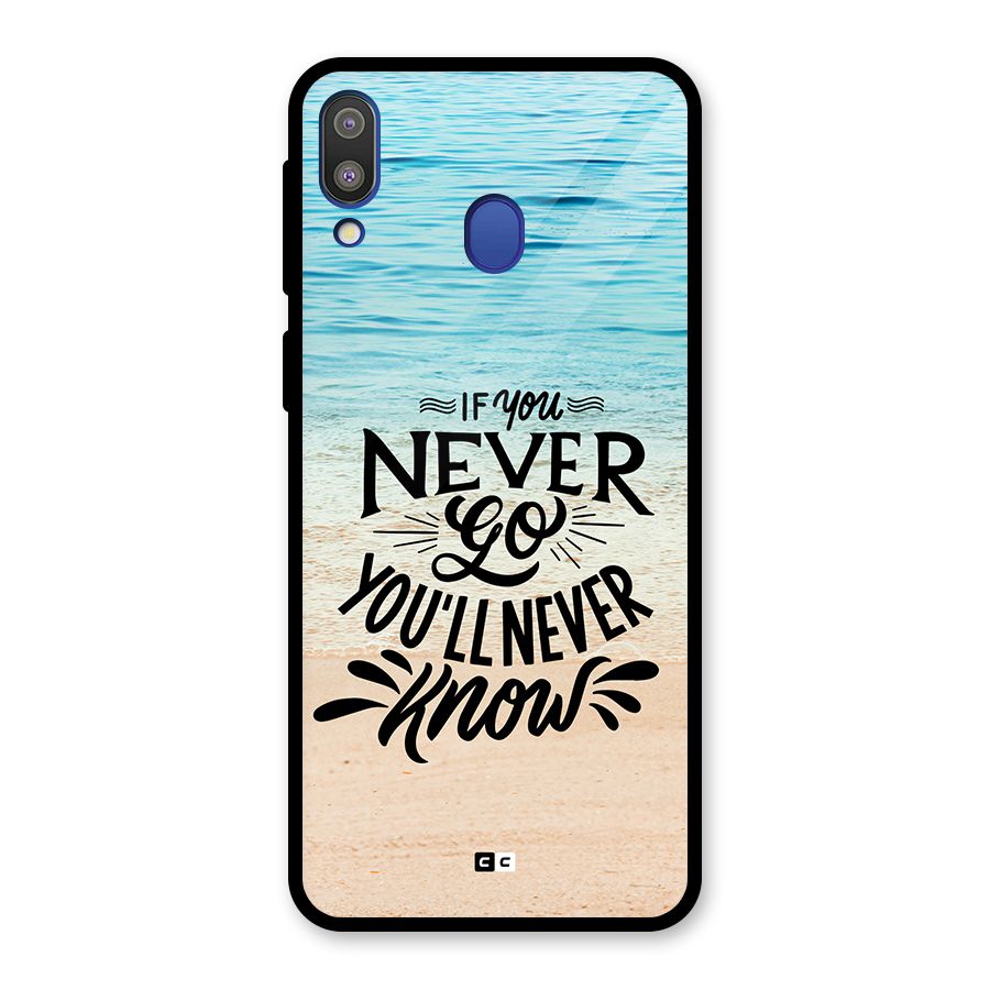 Will Never Know Glass Back Case for Galaxy M20