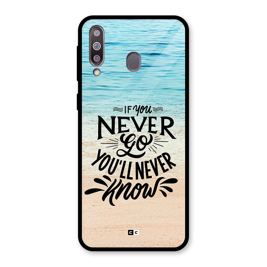 Will Never Know Glass Back Case for Galaxy M30