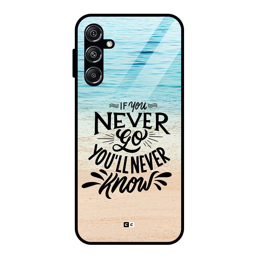 Will Never Know Glass Back Case for Galaxy M34 5G