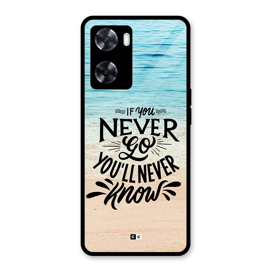 Will Never Know Glass Back Case for Oppo A77s