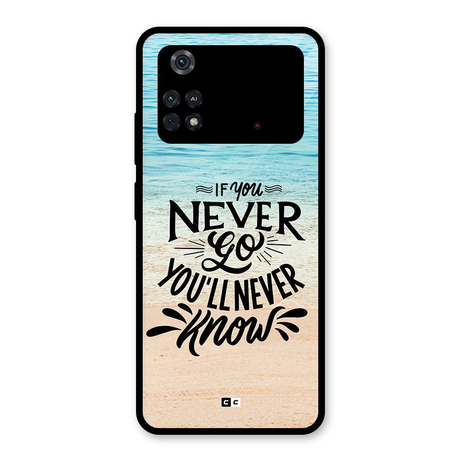 Will Never Know Glass Back Case for Poco M4 Pro 4G