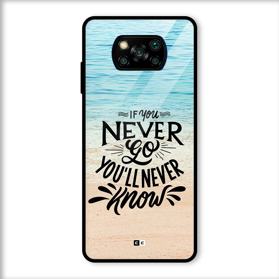 Will Never Know Glass Back Case for Poco X3