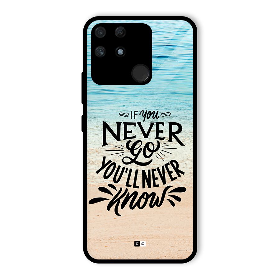 Will Never Know Glass Back Case for Realme Narzo 50A