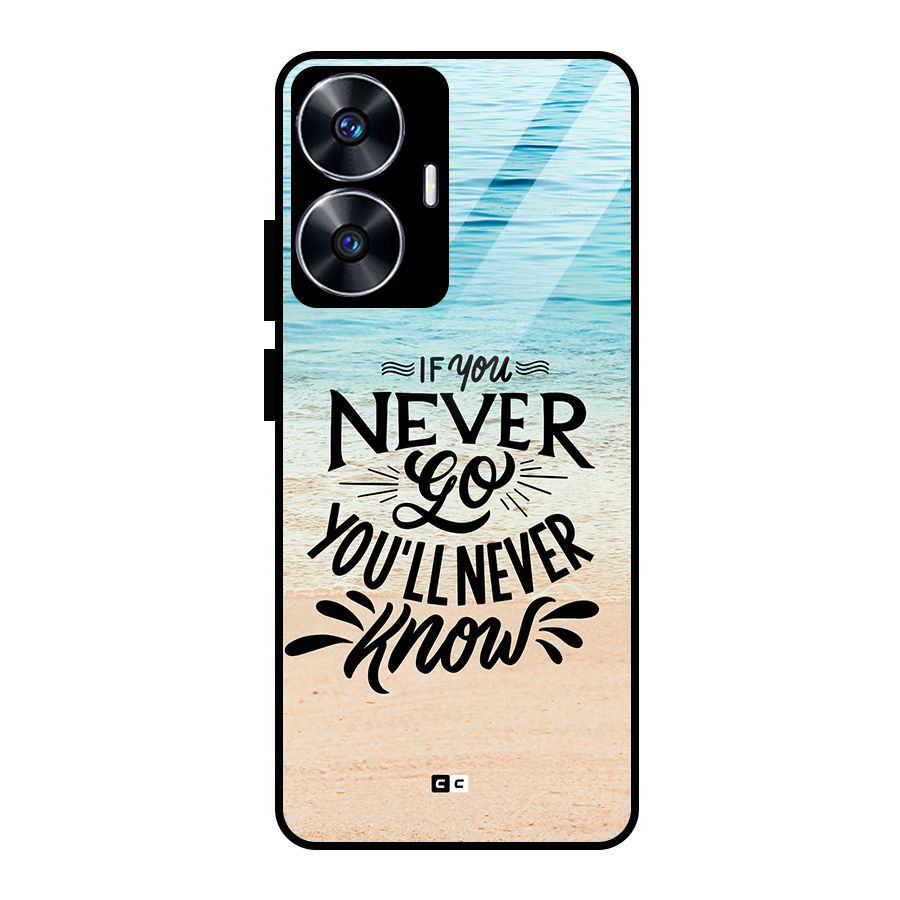 Will Never Know Glass Back Case for Realme Narzo N55
