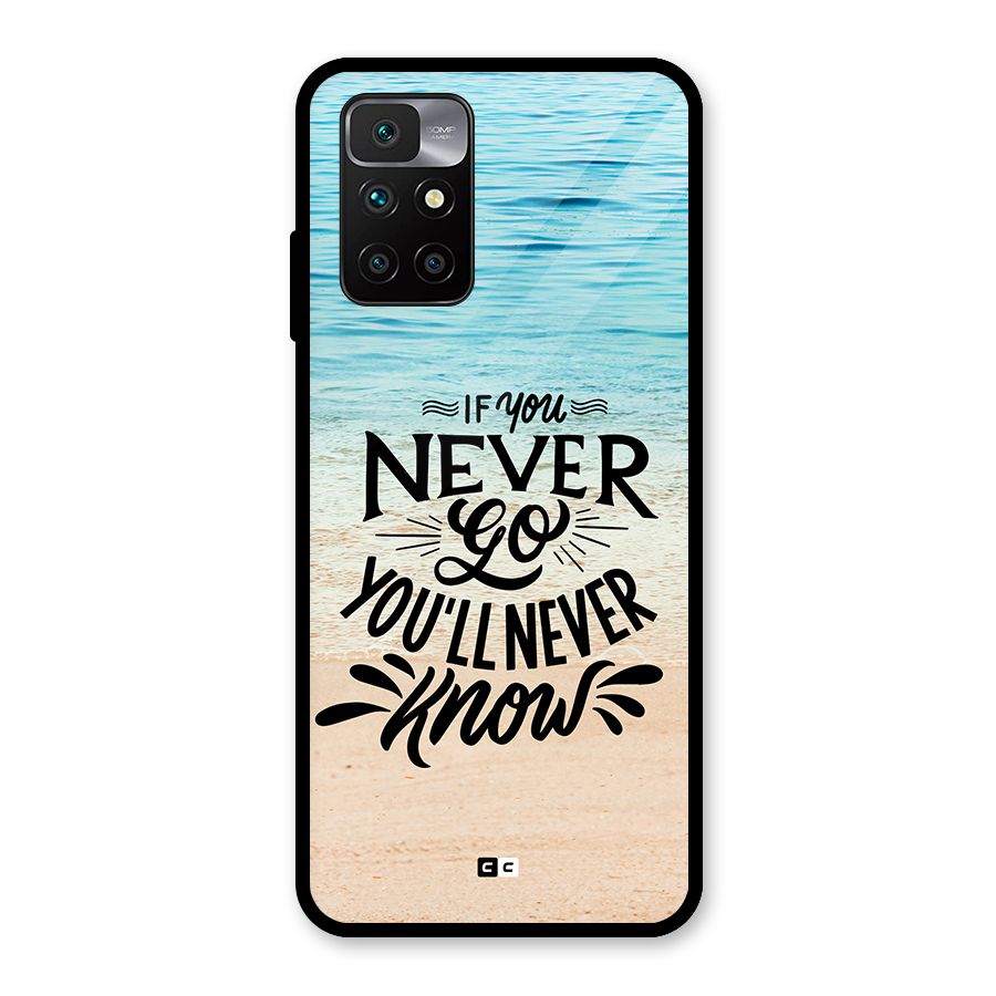 Will Never Know Glass Back Case for Redmi 10 Prime