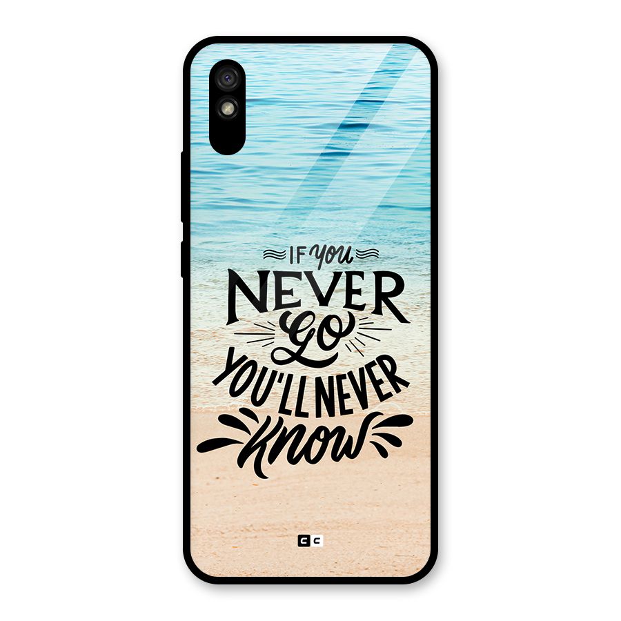Will Never Know Glass Back Case for Redmi 9A