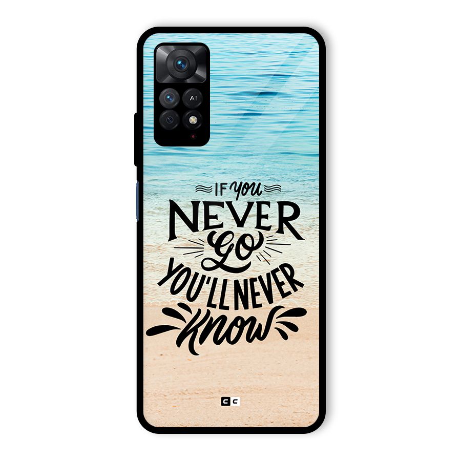 Will Never Know Glass Back Case for Redmi Note 11 Pro
