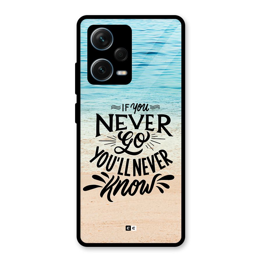 Will Never Know Glass Back Case for Redmi Note 12 Pro Plus 5G
