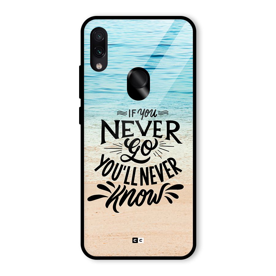 Will Never Know Glass Back Case for Redmi Note 7 Pro
