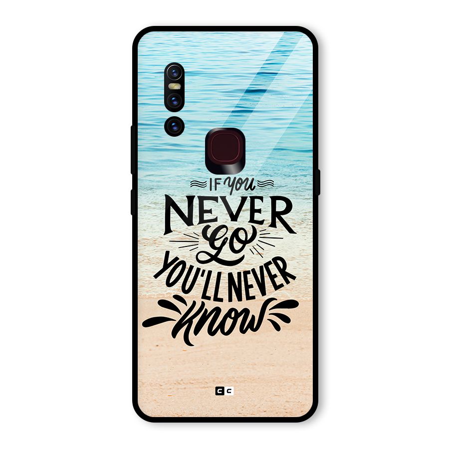 Will Never Know Glass Back Case for Vivo V15