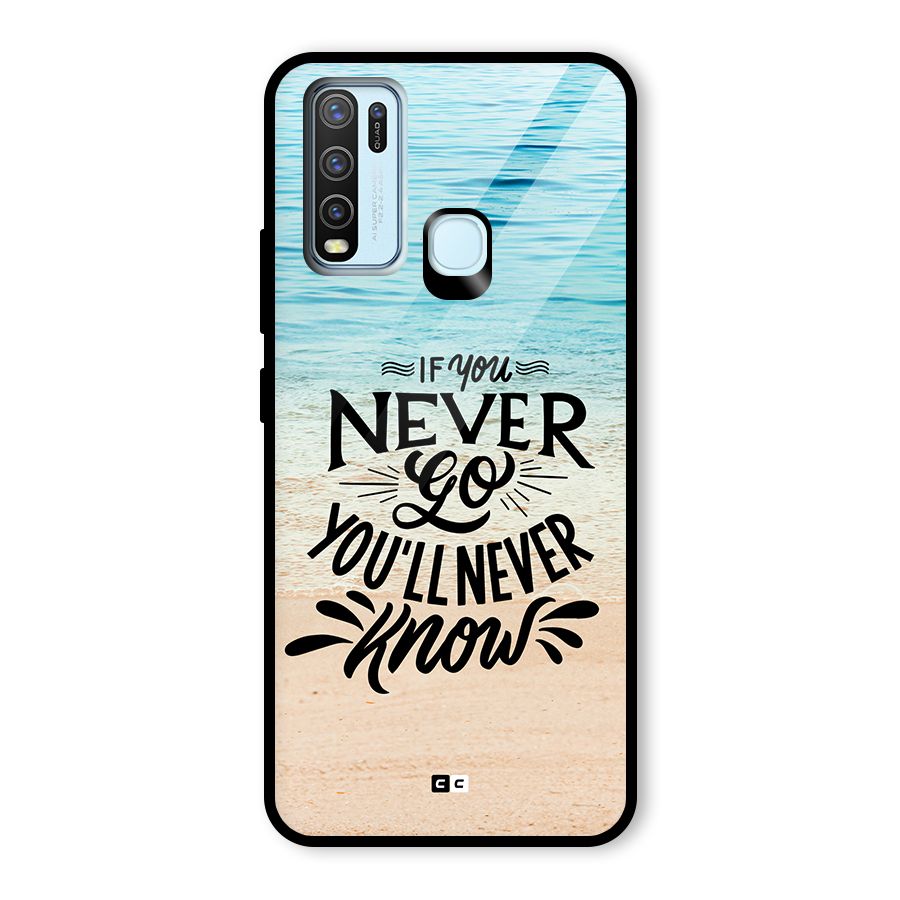 Will Never Know Glass Back Case for Vivo Y30
