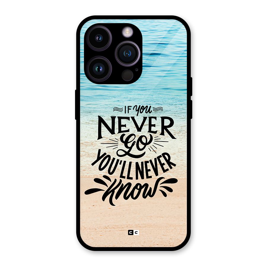 Will Never Know Glass Back Case for iPhone 14 Pro