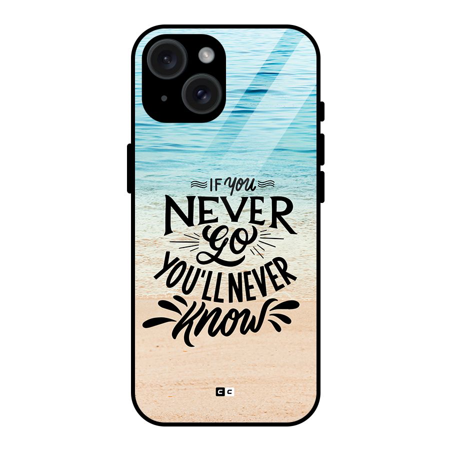 Will Never Know Glass Back Case for iPhone 15