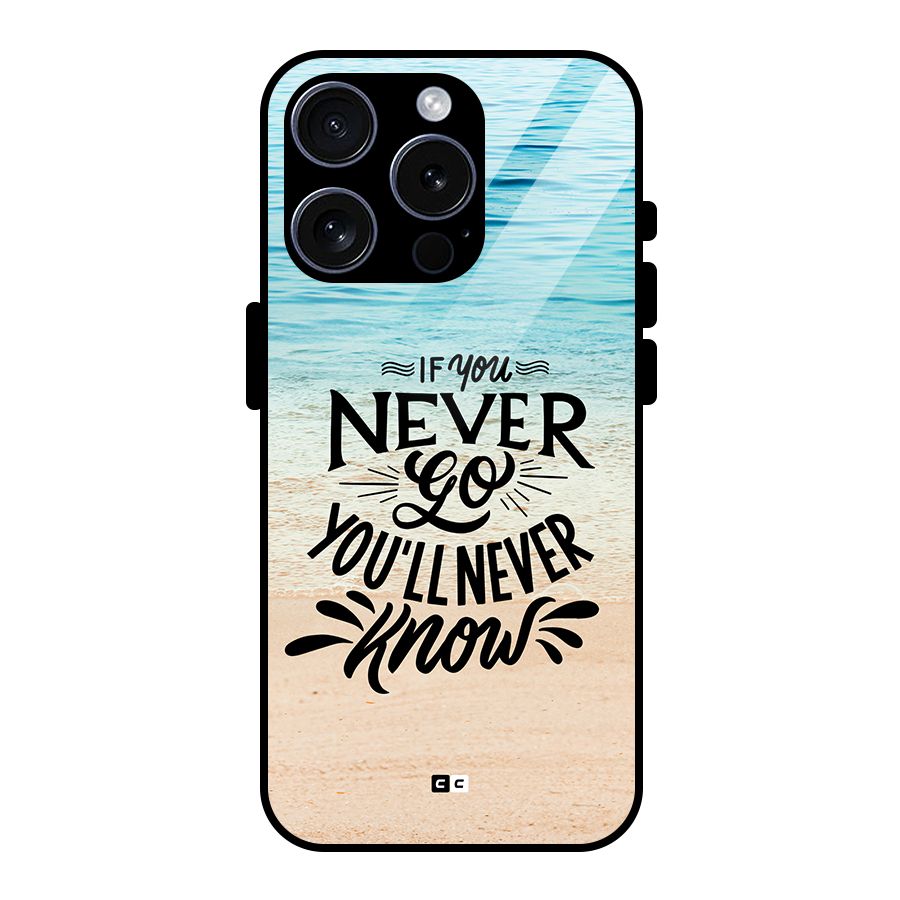 Will Never Know Glass Back Case for iPhone 15 Pro