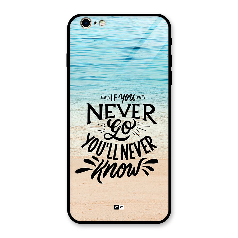 Will Never Know Glass Back Case for iPhone 6 Plus 6S Plus