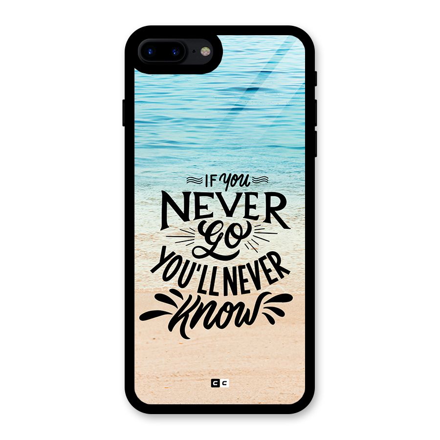 Will Never Know Glass Back Case for iPhone 8 Plus