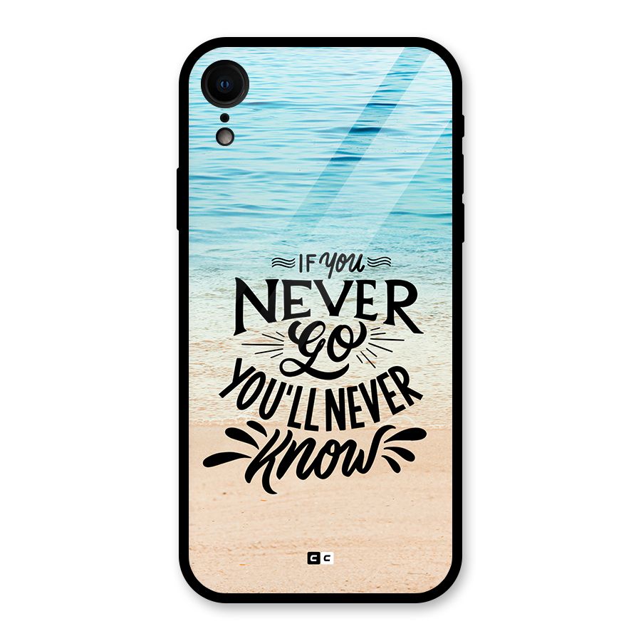Will Never Know Glass Back Case for iPhone XR
