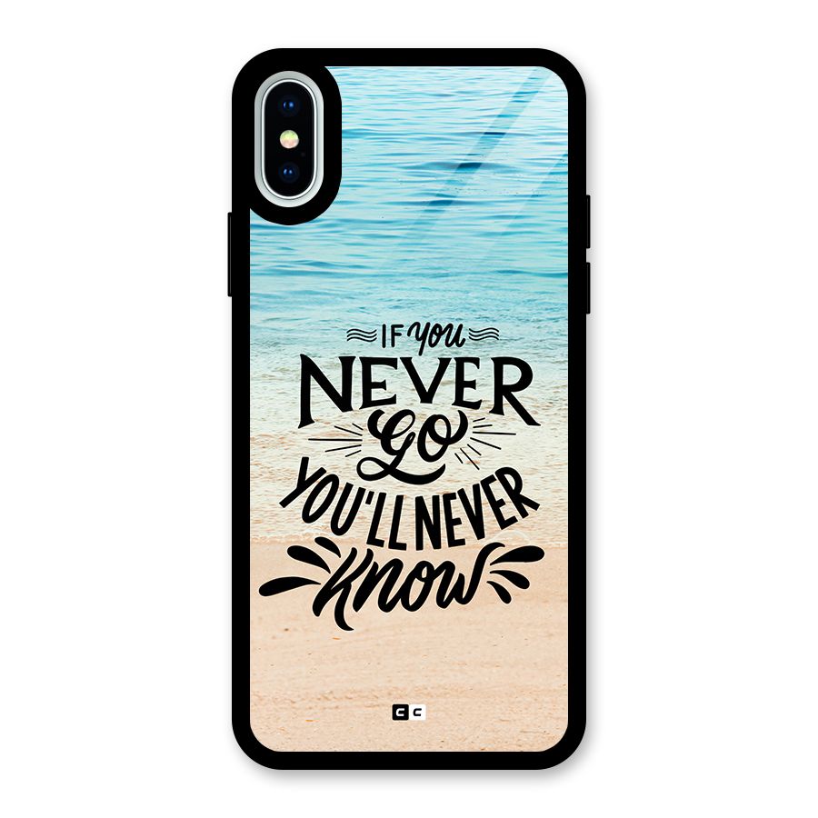 Will Never Know Glass Back Case for iPhone XS