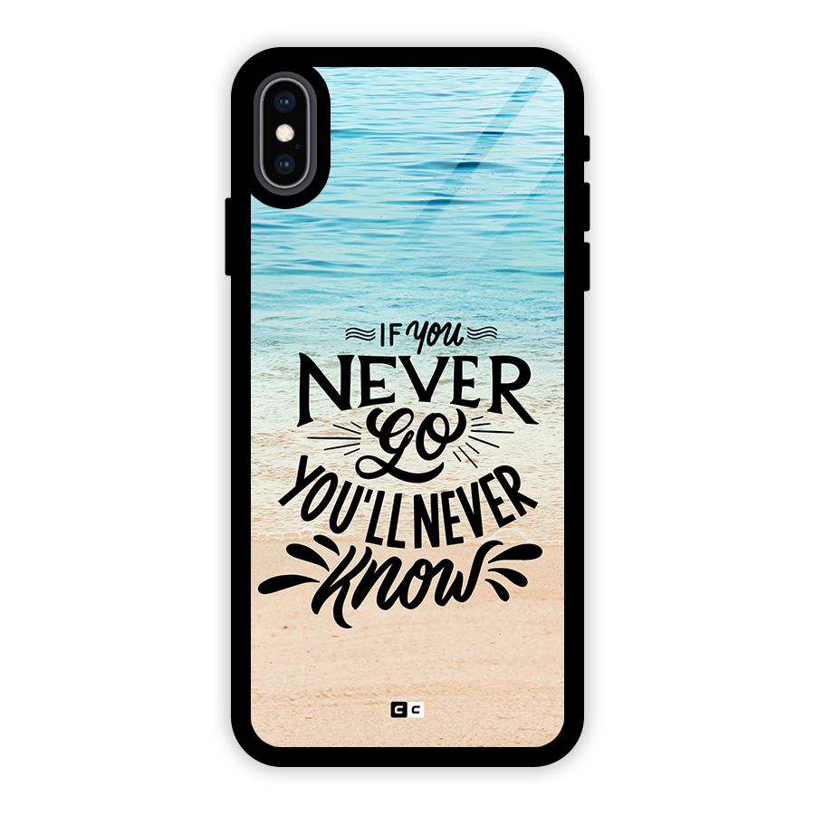 Will Never Know Glass Back Case for iPhone XS Max