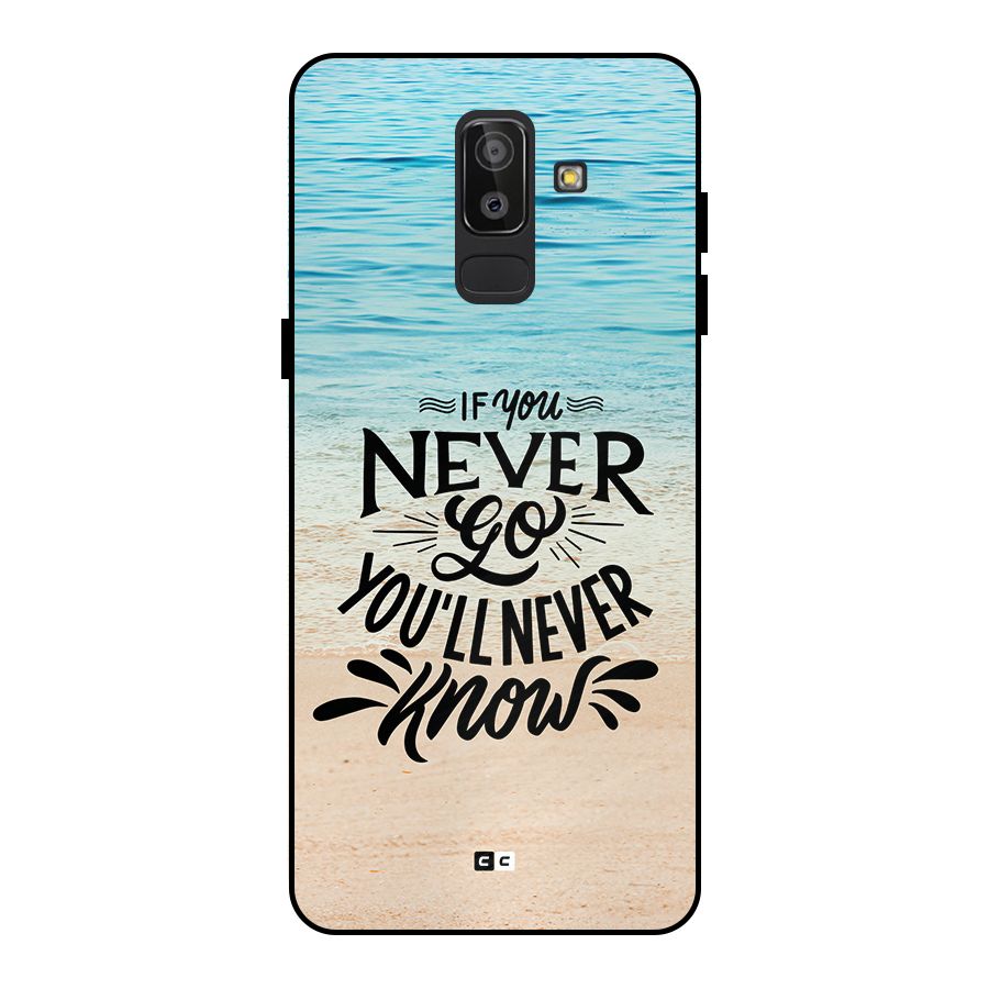 Will Never Know Metal Back Case for Galaxy J8