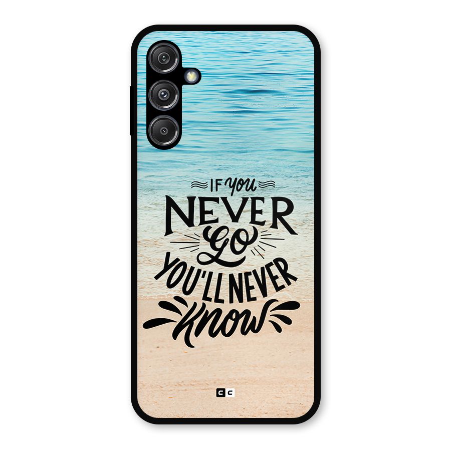 Will Never Know Metal Back Case for Galaxy M34 5G