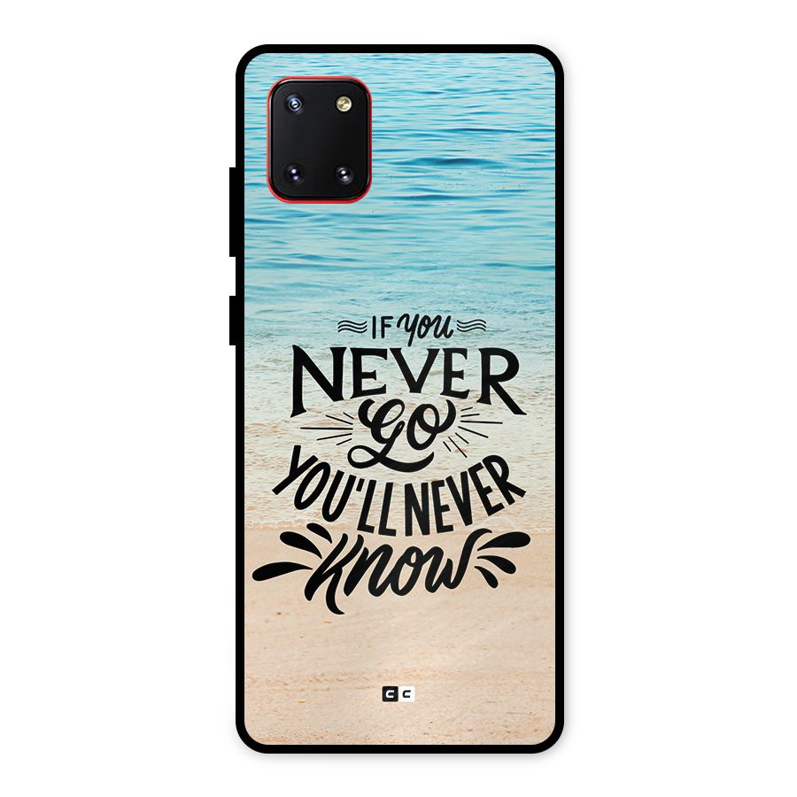 Will Never Know Metal Back Case for Galaxy Note 10 Lite