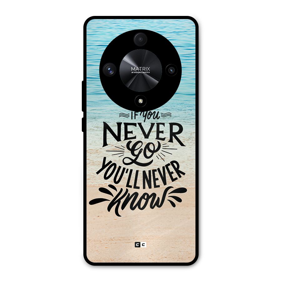 Will Never Know Metal Back Case for Honor X9b